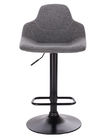 Commercial Dark Grey Fabric Counter Height Stools For Kitchen Counter